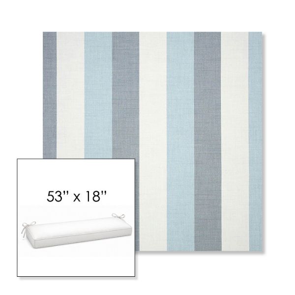 Picture of Direction Dew | Sunbrella® 53" x 18" Outdoor Bench Cushion