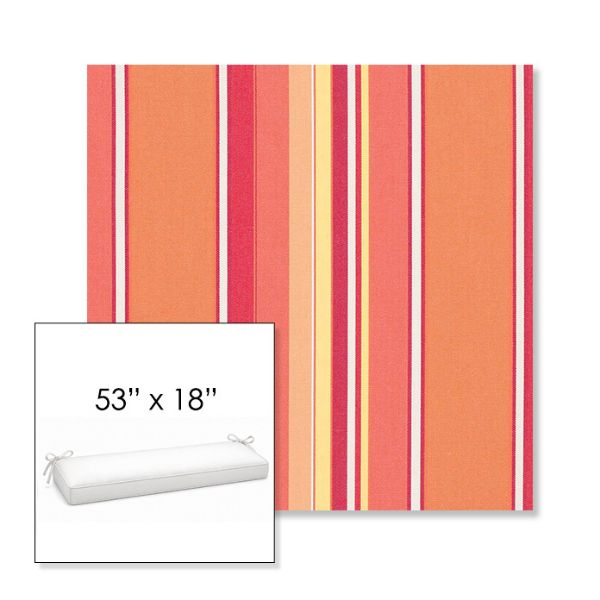 Picture of Dolce Mango | Sunbrella® 53" x 18" Outdoor Bench Cushion