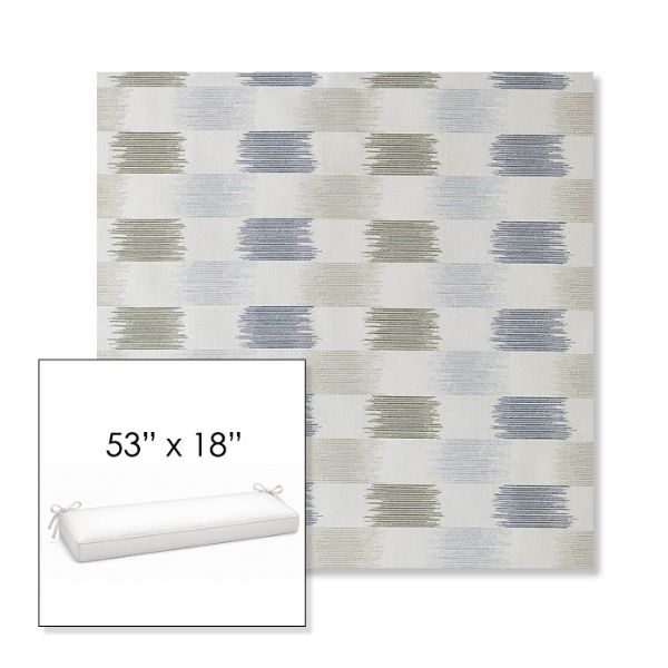 Picture of Dream Mist | Sunbrella® 53" x 18" Outdoor Bench Cushion