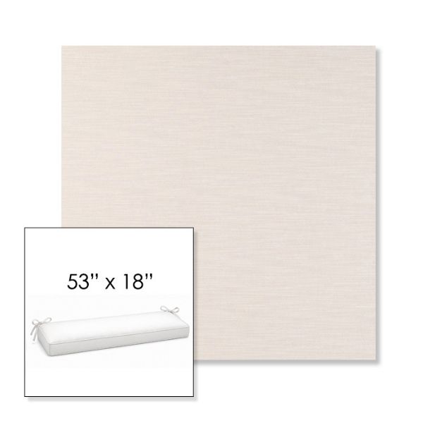 Picture of Exhale Cloud | Sunbrella® 53" x 18" Outdoor Bench Cushion