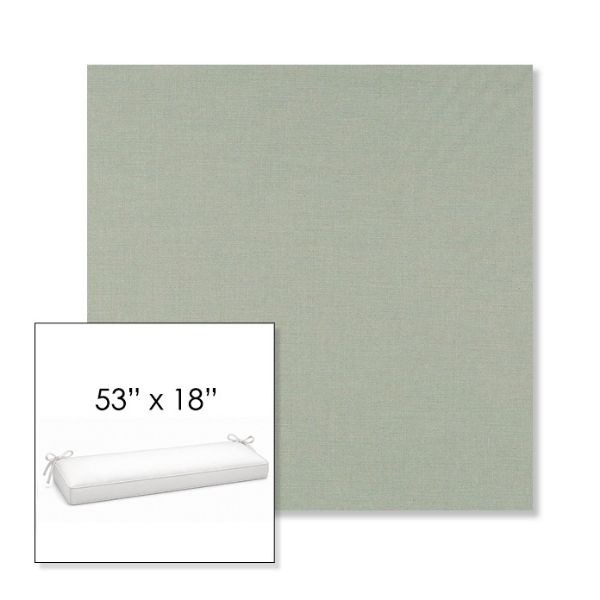 Picture of Exhale Rainwashed | Sunbrella® 53" x 18" Outdoor Bench Cushion