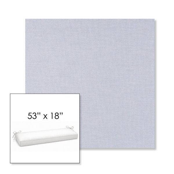 Picture of Exhale Sky | Sunbrella® 53" x 18" Outdoor Bench Cushion