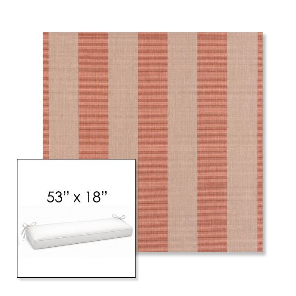 Picture of Expressive Blush | Sunbrella® 53" x 18" Outdoor Bench Cushion