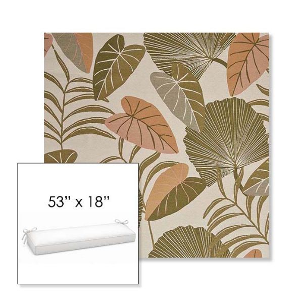 Picture of Fernie Mimosa | Sunbrella® 53" x 18" Outdoor Bench Cushion