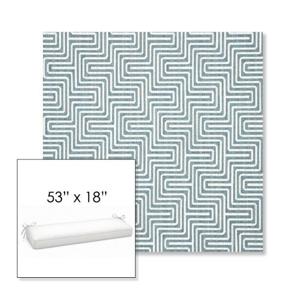 Picture of Figure Twilight | Sunbrella® 53" x 18" Outdoor Bench Cushion