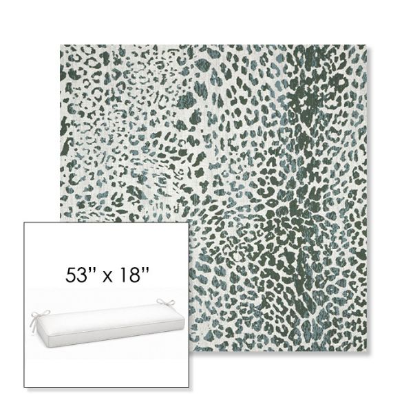 Picture of Instinct Willow | Sunbrella® 53" x 18" Outdoor Bench Cushion