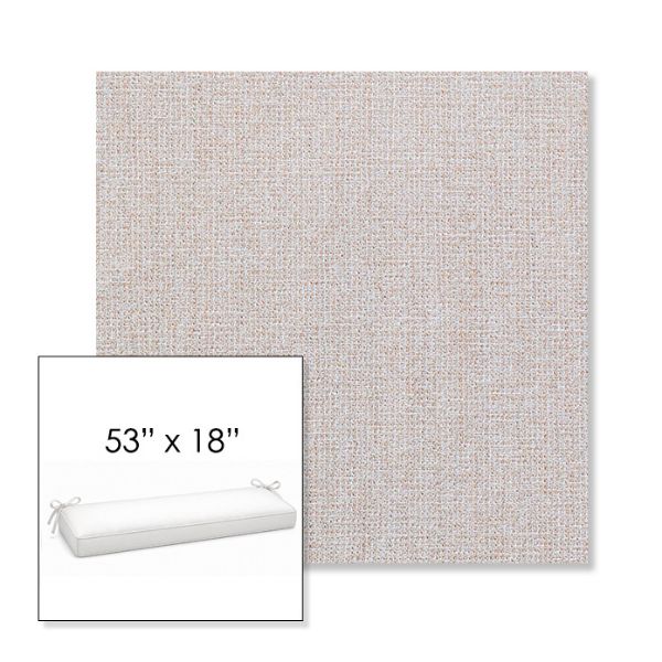 Picture of Kismet Flax | Sunbrella® 53" x 18" Outdoor Bench Cushion