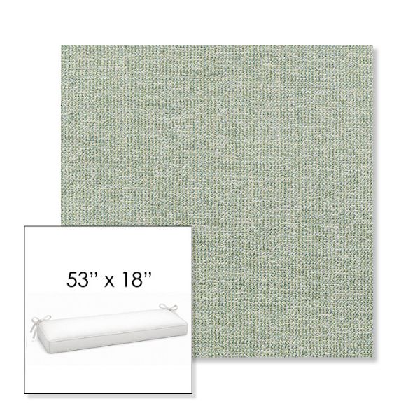 Picture of Kismet Moss | Sunbrella® 53" x 18" Outdoor Bench Cushion