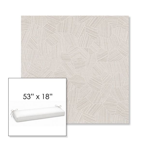 Picture of Leaf Structure Cloud | Sunbrella® 53" x 18" Outdoor Bench Cushion