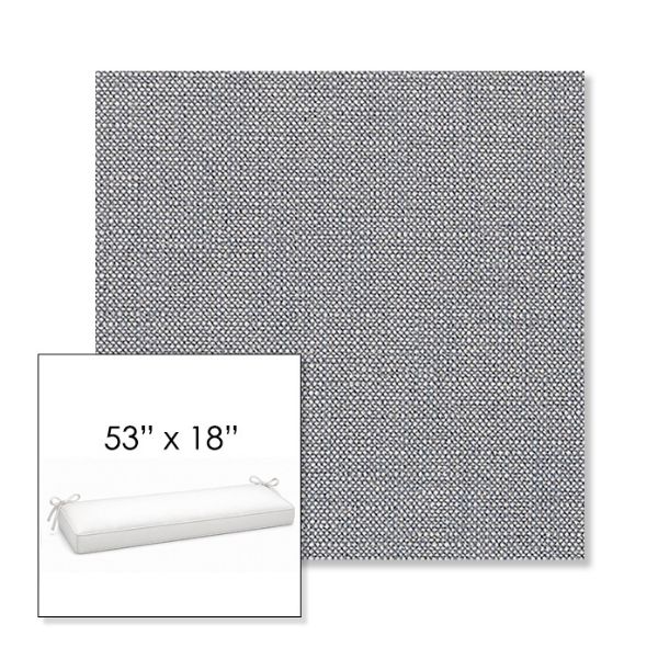 Picture of Linville Denim | Sunbrella® 53" x 18" Outdoor Bench Cushion
