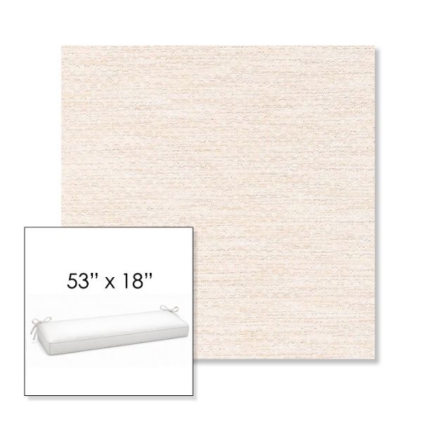 Picture of Litchfield Eggshell | Sunbrella® 53" x 18" Outdoor Bench Cushion