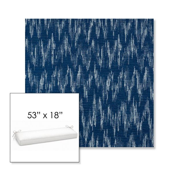 Picture of Mountains Lagoon | Sunbrella® 53" x 18" Outdoor Bench Cushion