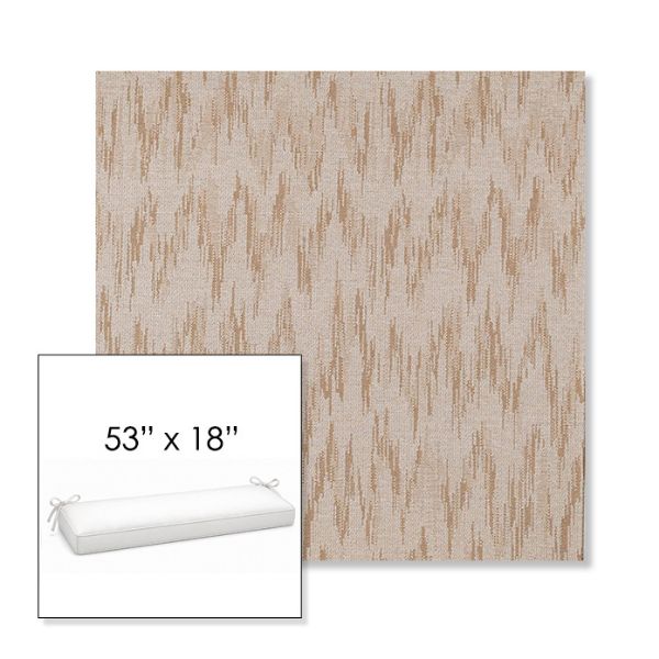 Picture of Mountains Sand | Sunbrella® 53" x 18" Outdoor Bench Cushion