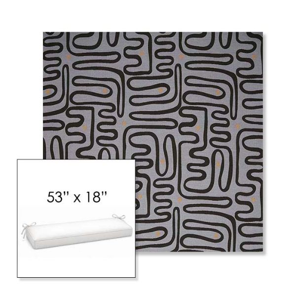 Picture of Nema Moonlight | Sunbrella® 53" x 18" Outdoor Bench Cushion