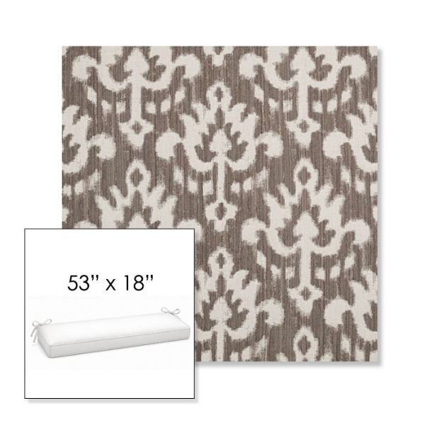 Picture of Patra Mushroom | Sunbrella® 53" x 18" Outdoor Bench Cushion