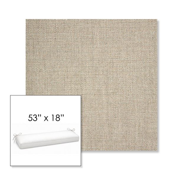 Picture of Piazza Dove | Sunbrella® 53" x 18" Outdoor Bench Cushion