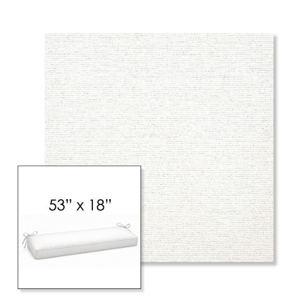 Picture of Platform Salt | Sunbrella® 53" x 18" Outdoor Bench Cushion