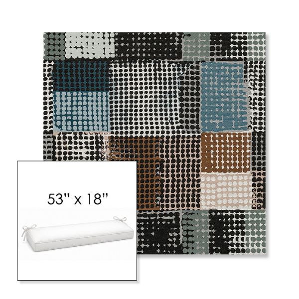 Picture of Pop Fizz | Sunbrella® 53" x 18" Outdoor Bench Cushion