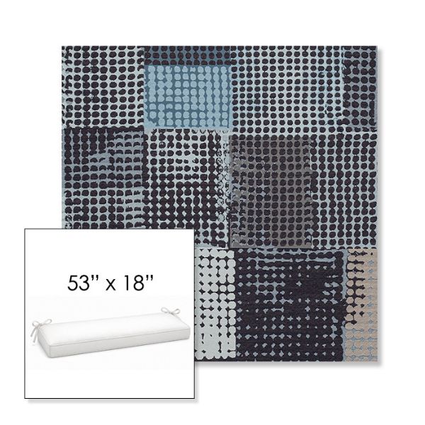 Picture of Pop Patch | Sunbrella® 53" x 18" Outdoor Bench Cushion