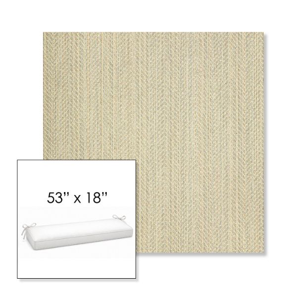 Picture of Posh Dove | Sunbrella® 53" x 18" Outdoor Bench Cushion