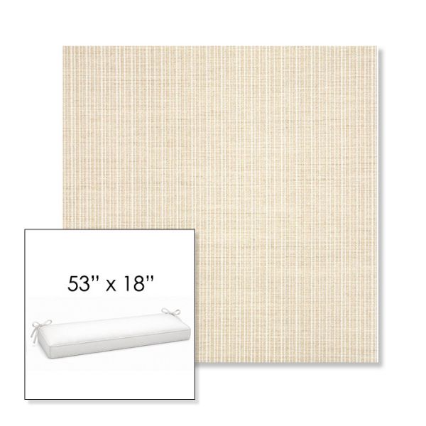 Picture of Proven Flax | Sunbrella® 53" x 18" Outdoor Bench Cushion