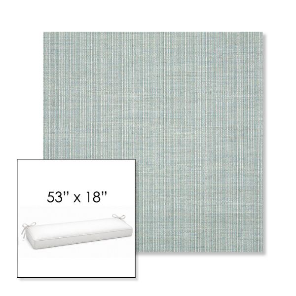 Picture of Proven Seaglass | Sunbrella® 53" x 18" Outdoor Bench Cushion