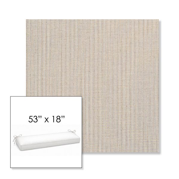 Picture of Replay Char | Sunbrella® 53" x 18" Outdoor Bench Cushion