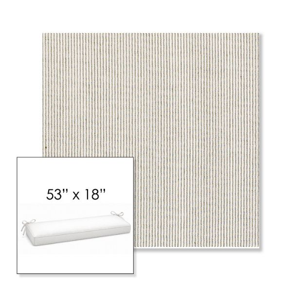 Picture of Replay Fern | Sunbrella® 53" x 18" Outdoor Bench Cushion