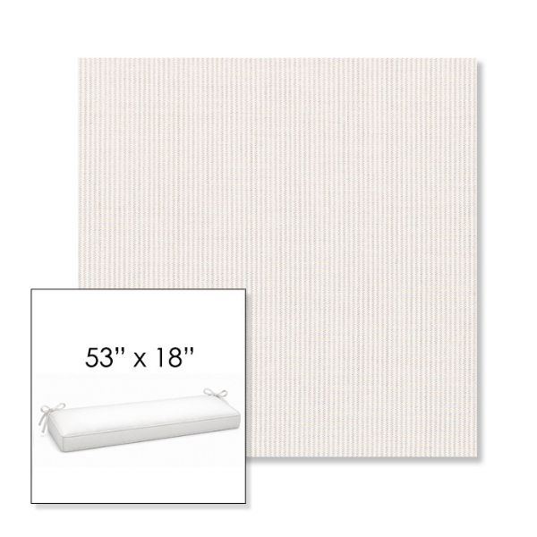 Picture of Replay Linen | Sunbrella® 53" x 18" Outdoor Bench Cushion