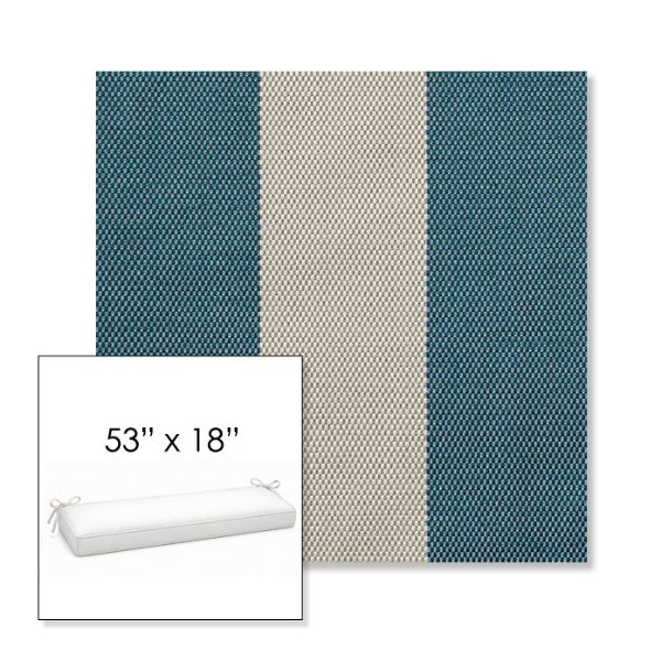 Picture of Rothko Curacao | Sunbrella® 53" x 18" Outdoor Bench Cushion