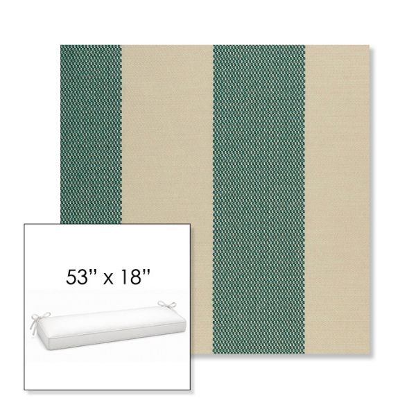 Picture of Rothko Mermaid | Sunbrella® 53" x 18" Outdoor Bench Cushion