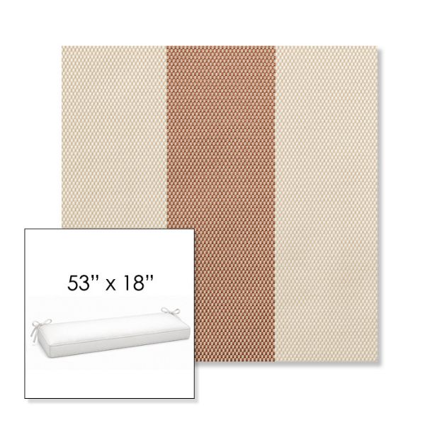 Picture of Rothko Pink Lady | Sunbrella® 53" x 18" Outdoor Bench Cushion