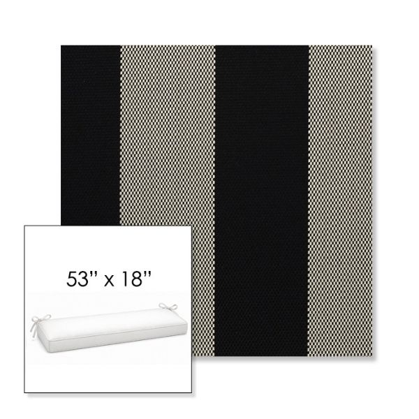 Picture of Rothko Stone Harbor | Sunbrella® 53" x 18" Outdoor Bench Cushion