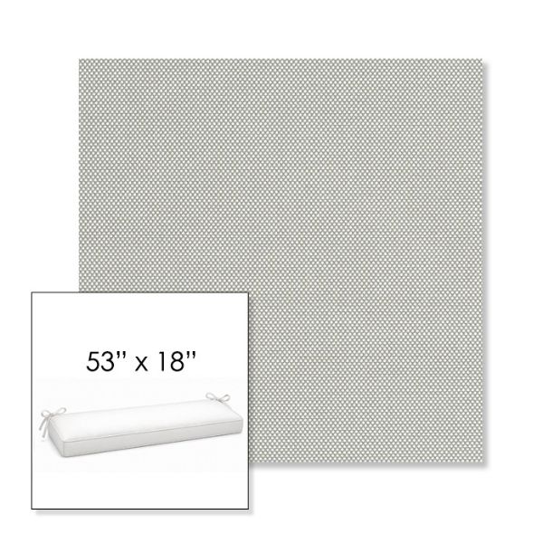 Picture of Sailcloth Seagull | Sunbrella® 53" x 18" Outdoor Bench Cushion