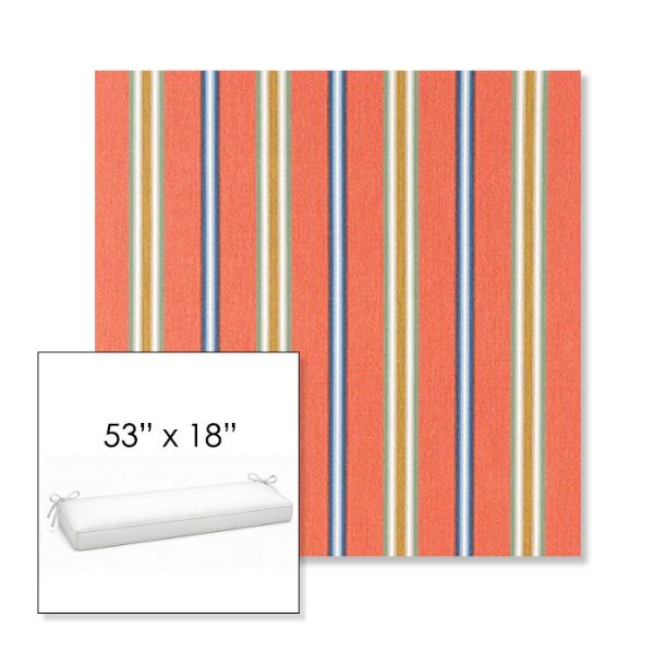 Picture of Saltillo Sedona | Sunbrella® 53" x 18" Outdoor Bench Cushion