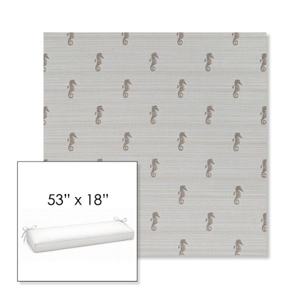 Picture of Schooner Plank | Sunbrella® 53" x 18" Outdoor Bench Cushion