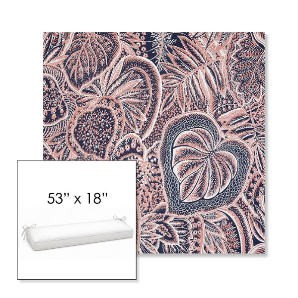 Picture of Sensibility Splendor | Sunbrella® 53" x 18" Outdoor Bench Cushion