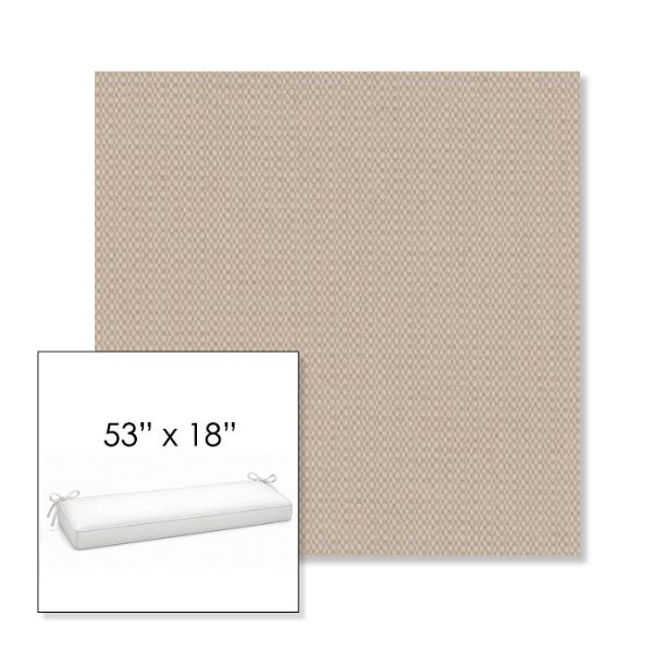 Picture of Shelter Linen | Sunbrella® 53" x 18" Outdoor Bench Cushion
