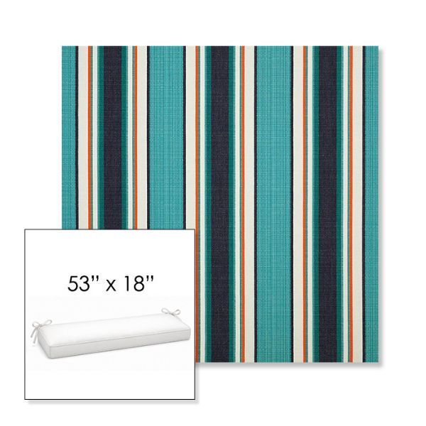 Picture of Token Surfside | Sunbrella® 53" x 18" Outdoor Bench Cushion