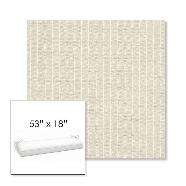 Picture of Trail Cloud | Sunbrella® 53" x 18" Outdoor Bench Cushion