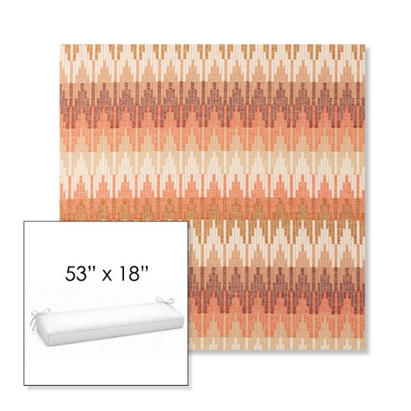 Picture of Valley Desert | Sunbrella® 53" x 18" Outdoor Bench Cushion