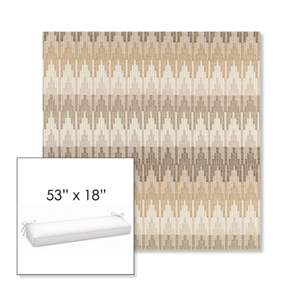 Picture of Valley Dune | Sunbrella® 53" x 18" Outdoor Bench Cushion