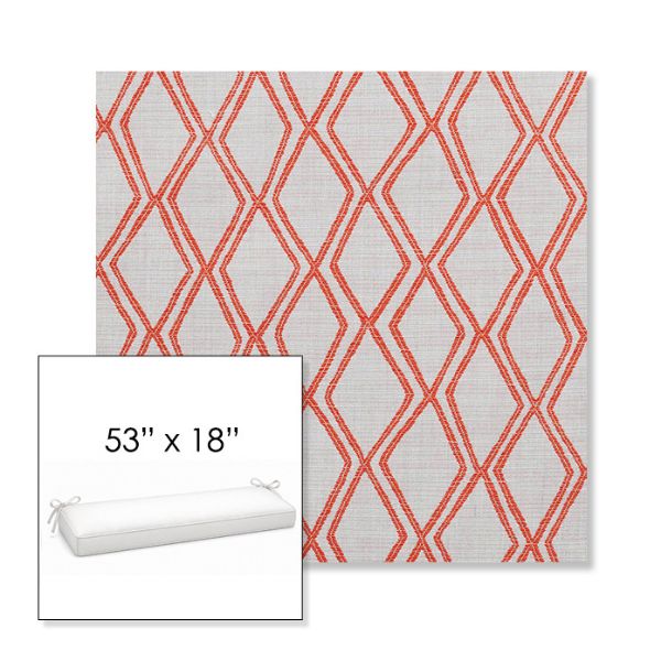 Picture of Voyage Tamale | Sunbrella® 53" x 18" Outdoor Bench Cushion