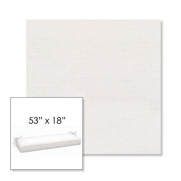 Picture of Willa Snow | Sunbrella® 53" x 18" Outdoor Bench Cushion
