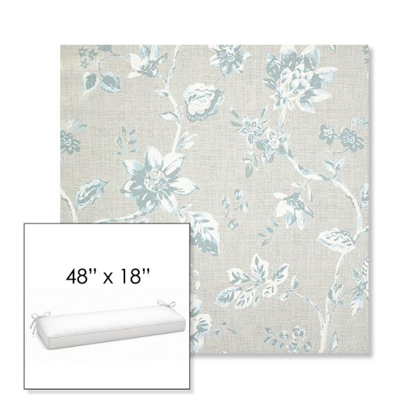 Picture of Ariana Dew | Sunbrella® 48" x 18" Outdoor Bench Cushion