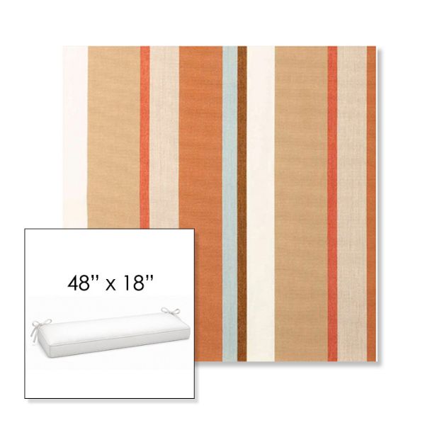 Picture of Beaming Mojave | Sunbrella® 48" x 18" Outdoor Bench Cushion