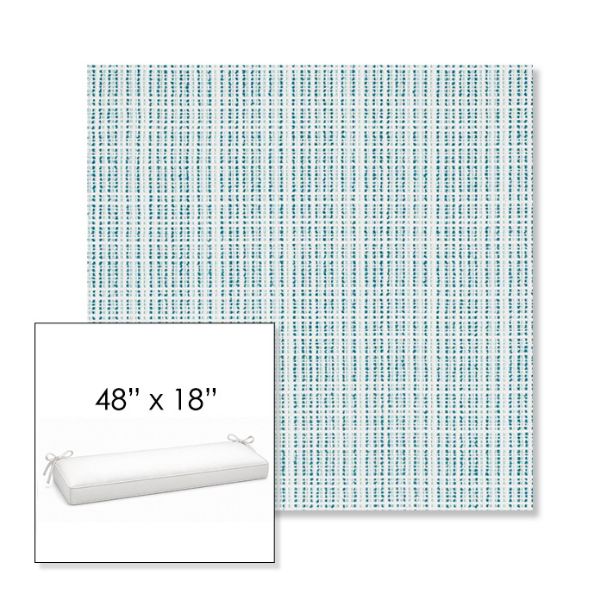 Picture of Benson Lagoon | Sunbrella® 48" x 18" Outdoor Bench Cushion