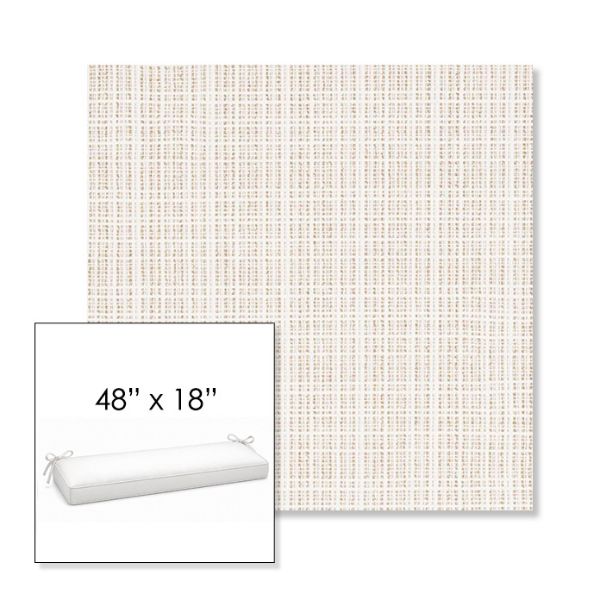 Picture of Benson Sand | Sunbrella® 48" x 18" Outdoor Bench Cushion