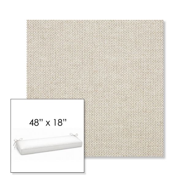 Picture of Blend Linen | Sunbrella® 48" x 18" Outdoor Bench Cushion