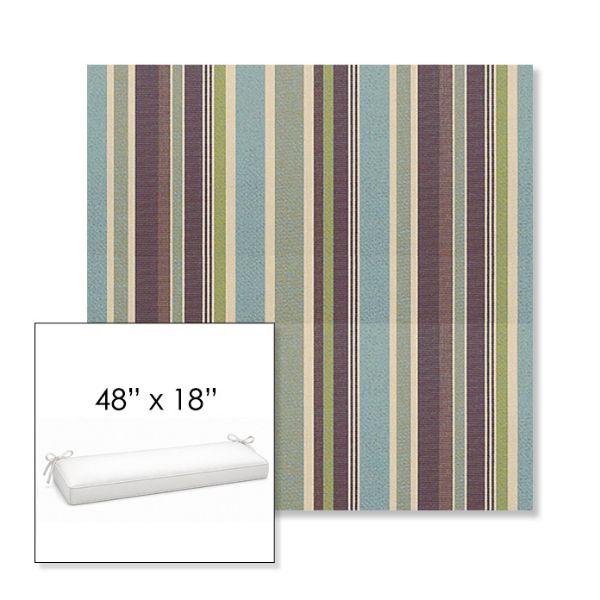 Picture of Brannon Whisper | Sunbrella® 48" x 18" Outdoor Bench Cushion